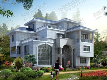 帶夾層的復(fù)式別墅設(shè)計(jì)施工圖效果圖_別墅設(shè)計(jì)圖紙,農(nóng)村自建房設(shè)計(jì)圖