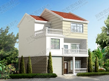 占地100平方農(nóng)村三層帶車(chē)庫(kù)自建房設(shè)計(jì)圖_別墅設(shè)計(jì)圖紙,農(nóng)村房屋設(shè)計(jì)圖