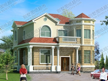二層別墅設(shè)計(jì)全套圖紙效果圖_別墅設(shè)計(jì)圖紙,農(nóng)村房屋設(shè)計(jì)圖