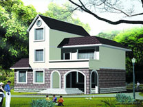 漂亮的二層半農(nóng)村別墅設(shè)計圖_別墅設(shè)計圖紙,農(nóng)村房屋設(shè)計圖,農(nóng)村自建房設(shè)計