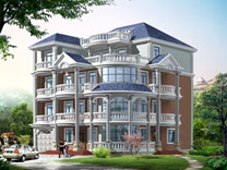 四層歐式別墅全套建筑施工圖_別墅設(shè)計圖紙,歐式別墅設(shè)計,四層歐式別墅