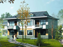 二層雙拼別墅建筑施工圖_別墅設(shè)計圖紙,農(nóng)村房屋設(shè)計圖,農(nóng)村自建房設(shè)計