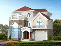 三層帶車庫復(fù)式樓別墅設(shè)計(jì)圖紙及效果圖_別墅設(shè)計(jì)圖紙,農(nóng)村房屋設(shè)計(jì)圖