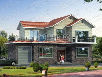 新農(nóng)村二層帶大露臺(tái)別墅設(shè)計(jì)圖_農(nóng)村房屋設(shè)計(jì)圖,鼎川建筑圖紙