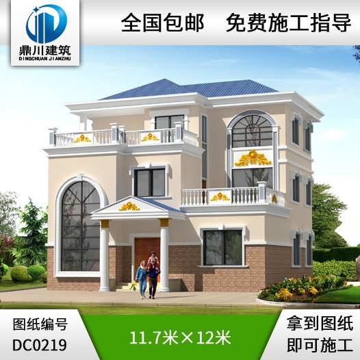 農(nóng)村三層帶旋轉(zhuǎn)樓梯別墅設(shè)計(jì)施工圖_別墅設(shè)計(jì)圖紙,農(nóng)村房屋設(shè)計(jì)圖