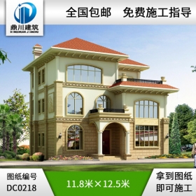 漂亮豪華的三層帶露臺(tái)歐式別墅圖紙_別墅設(shè)計(jì)圖紙,三層歐式別墅