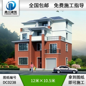 四層帶車庫框架結(jié)構(gòu)別墅圖紙_四層別墅設(shè)計(jì)圖紙,鼎川建筑圖紙