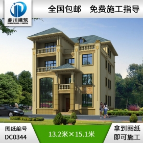 歐式四層豪華別墅設(shè)計全套圖紙_四層別墅設(shè)計圖紙,鼎川建筑