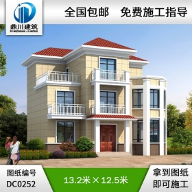 新農(nóng)村三層帶露臺自建房設(shè)計圖紙_別墅圖紙超市,三層農(nóng)村別墅