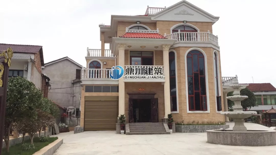 挑空客廳+旋轉(zhuǎn)樓梯，13×14三層優(yōu)雅大氣歐式別墅