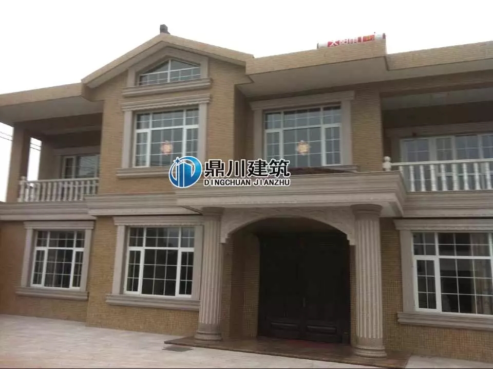 主體37萬的二層自建房設計，實拍美到爆，配上歐式構件更有檔次！