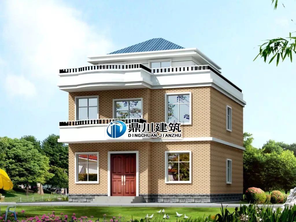 10套占地90平左右農(nóng)村別墅，功能齊全，是小戶型的理想選擇