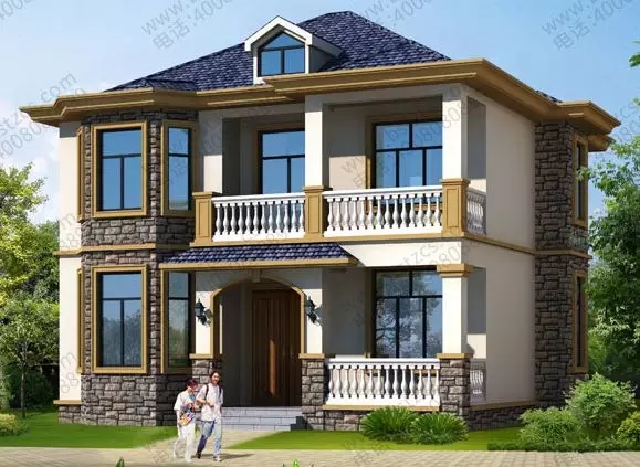 【新品】占地111平農(nóng)村二層別墅，經(jīng)濟實用，小戶型的最佳選擇！