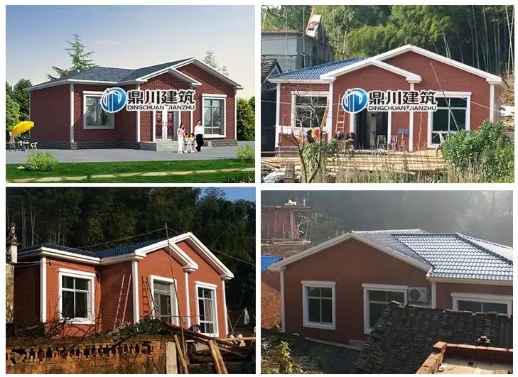 10套占地90平左右農(nóng)村別墅，功能齊全，是小戶型的理想選擇