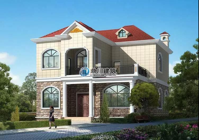 二層歐美風格別墅效果圖