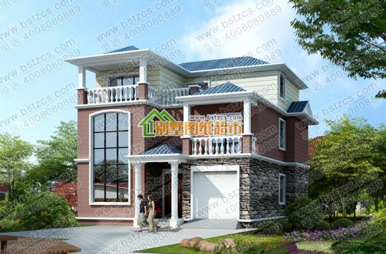 120平的三層農(nóng)村別墅