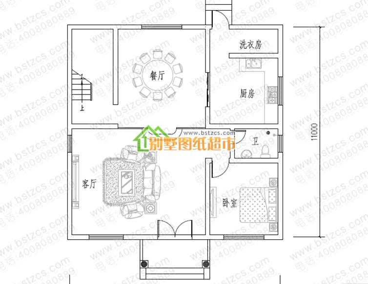 120平的三層農(nóng)村別墅