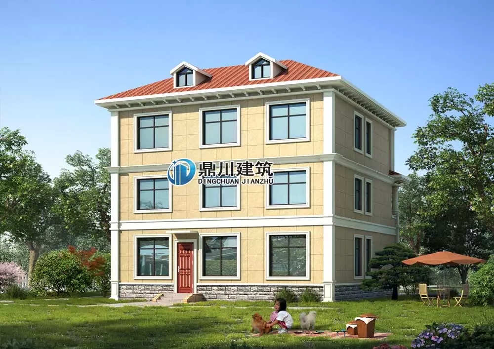 【案例】農(nóng)村建房火爆的三層帶露臺簡歐小別墅，看了案例都想蓋！