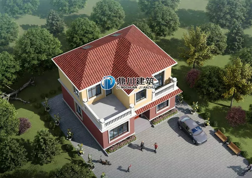 11x10米二層簡歐農(nóng)村別墅，經(jīng)濟(jì)實用性價比高！