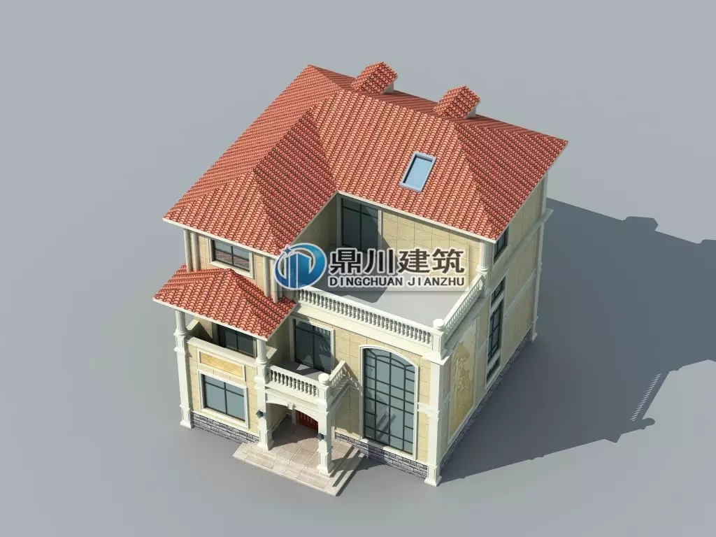 農(nóng)村復(fù)式三層大氣別墅，造價親民易建造，30萬也能建出豪宅效果！