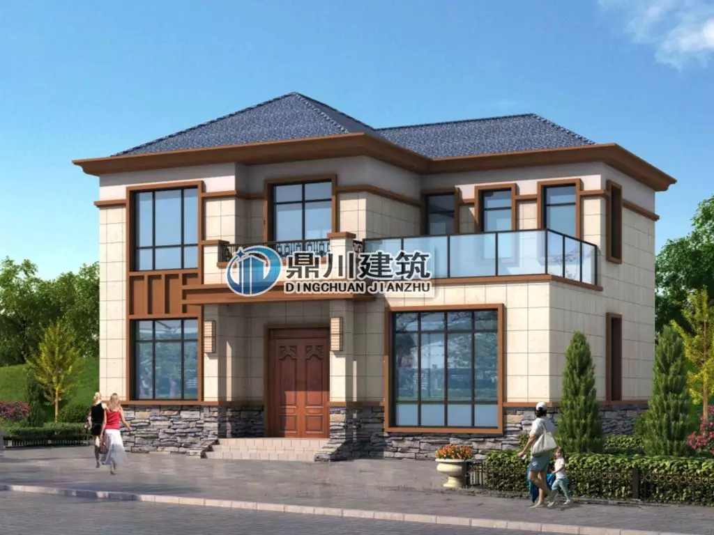 【新品】12×9 二層帶堂屋露臺經(jīng)濟型小別墅，回村建只要26萬！