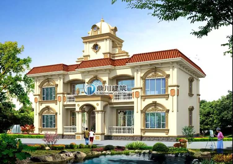 二層城堡造型別墅設計效果圖