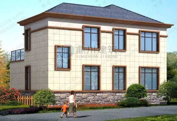 【新品】12×9 二層帶堂屋露臺經(jīng)濟型小別墅，回村建只要26萬！