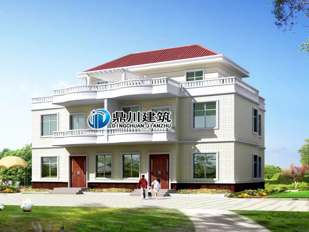 這款農(nóng)村二層雙拼別墅，有顏又省錢，經(jīng)濟實用施工也簡單！