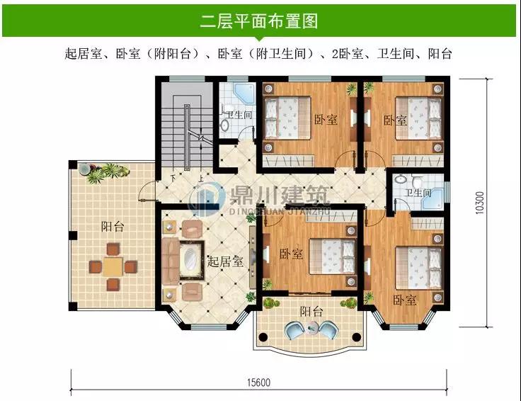 三層農(nóng)村歐式別墅戶(hù)型圖